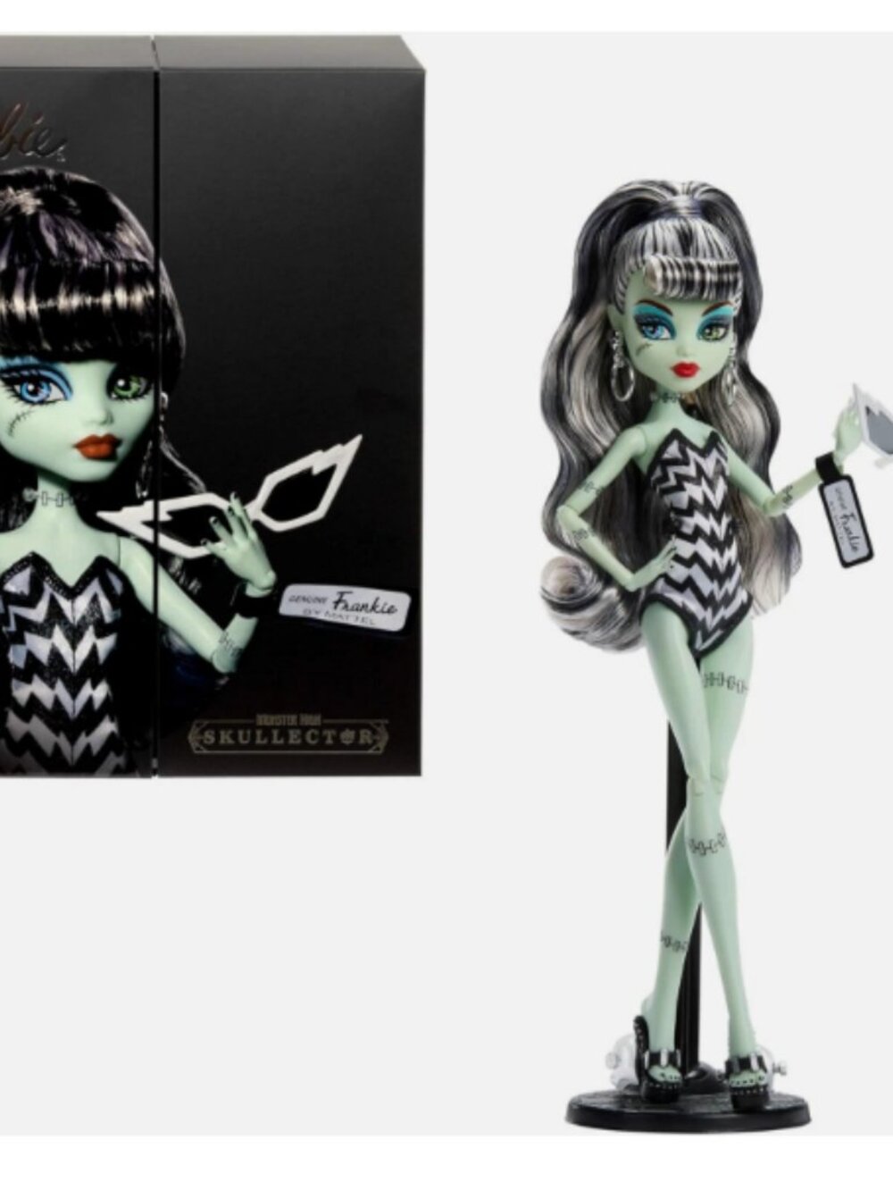 Monster High x Barbie Skullector Frankie Stein Doll NIB New In Box Mattel